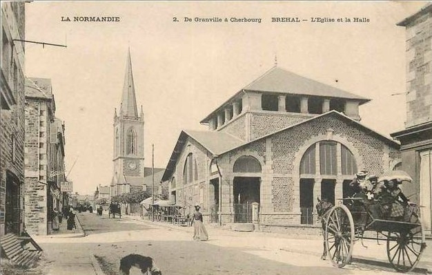 Photos et carte postales anciennes de Bréhal - Mairie de Bréhal et sa ville