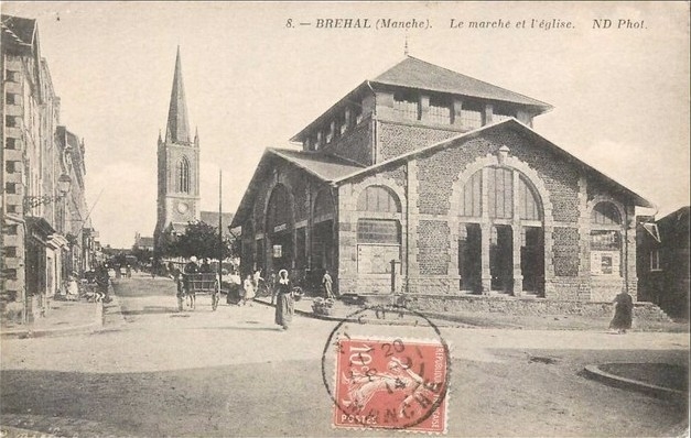 Photos et carte postales anciennes de Bréhal - Mairie de Bréhal et sa ville