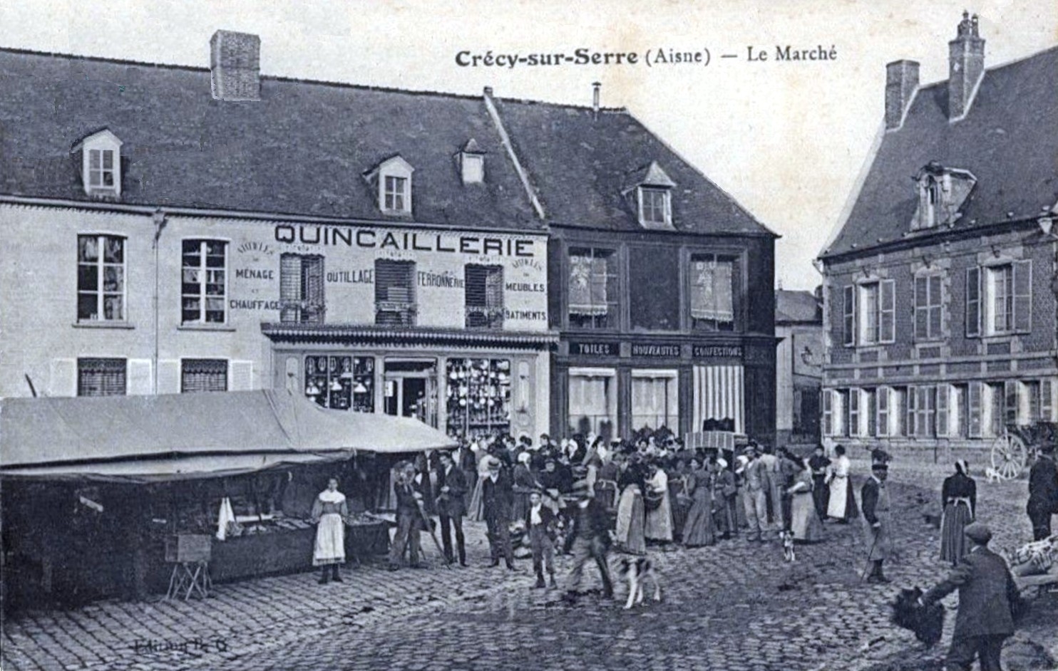 Photos et carte postales anciennes de CrécysurSerre Mairie de Crécy