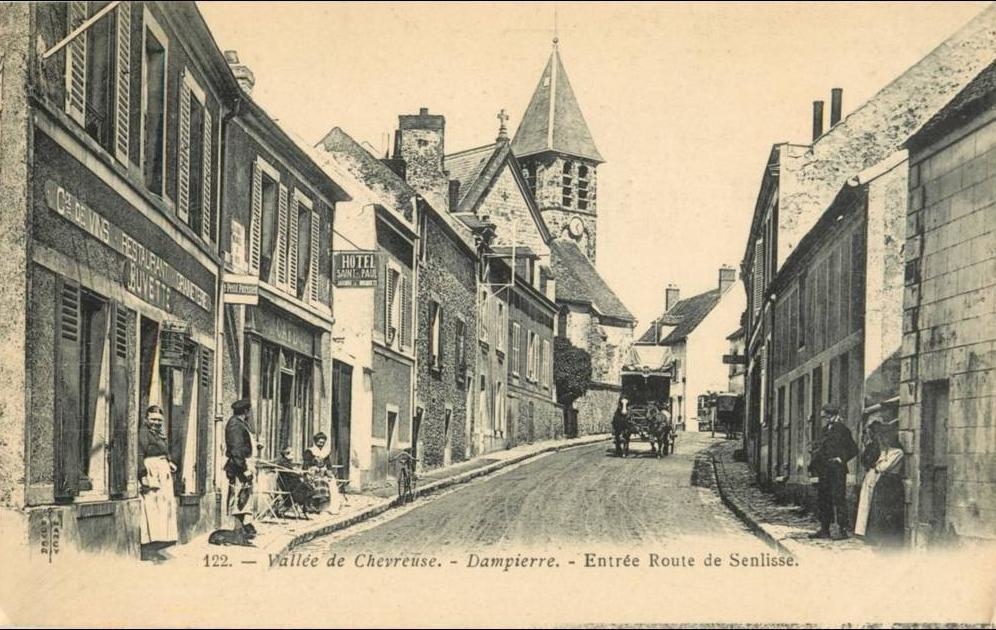 Photos et carte postales anciennes de DampierreenYvelines Mairie de DampierreenYvelines et