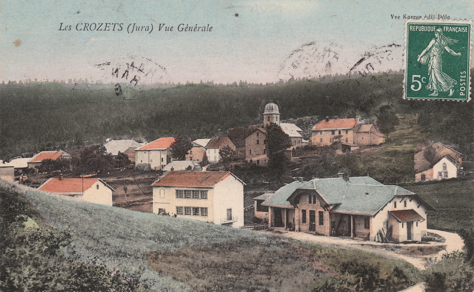 Photos et carte postales anciennes des Crozets Mairie des Crozets et