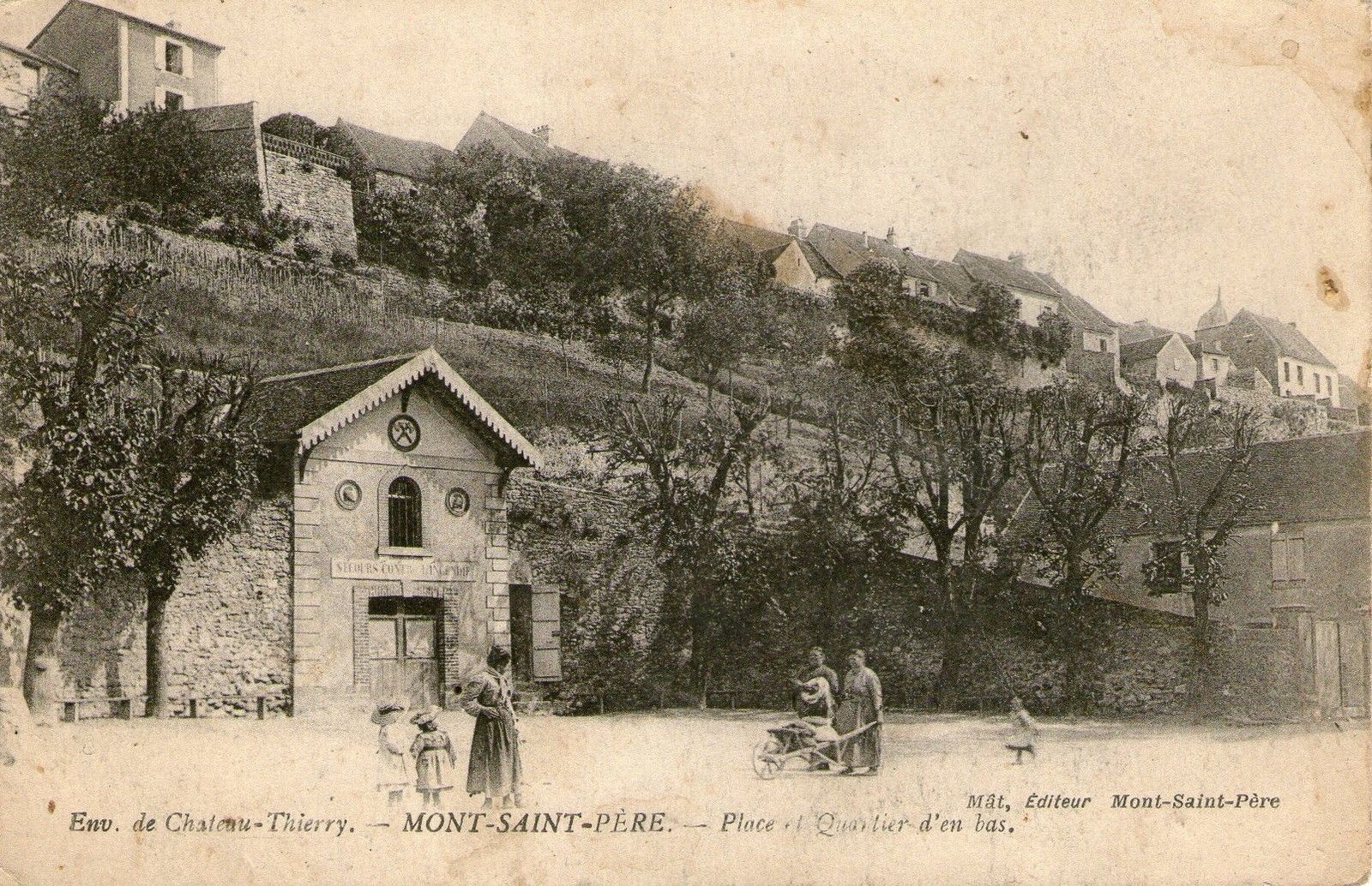 Photos et carte postales anciennes de MontSaintPère Mairie de Mont