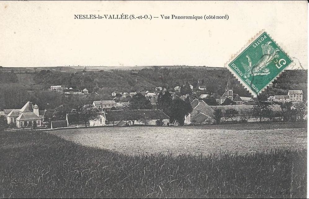 Photos et carte postales anciennes de NesleslaVallée Mairie de NesleslaVallée et son village Photos et carte postales anciennes de NesleslaVallée Mairie de NesleslaVallée et son village