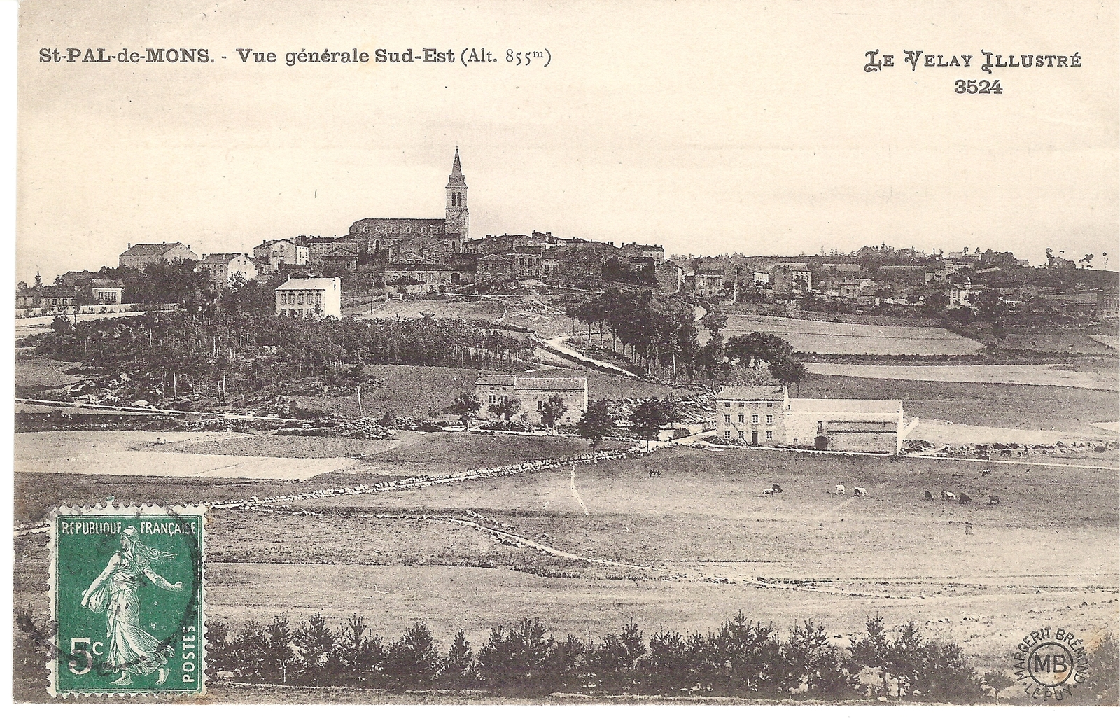 Photos et carte postales anciennes de SaintPaldeMons Mairie de
