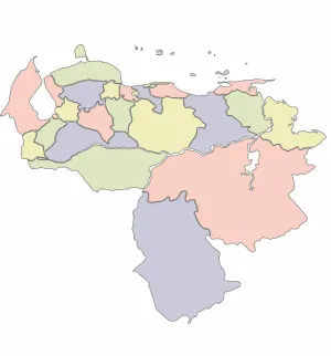23 estados federales, distrito capital y dependencias
