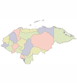 Los 18 departamentos hondureños